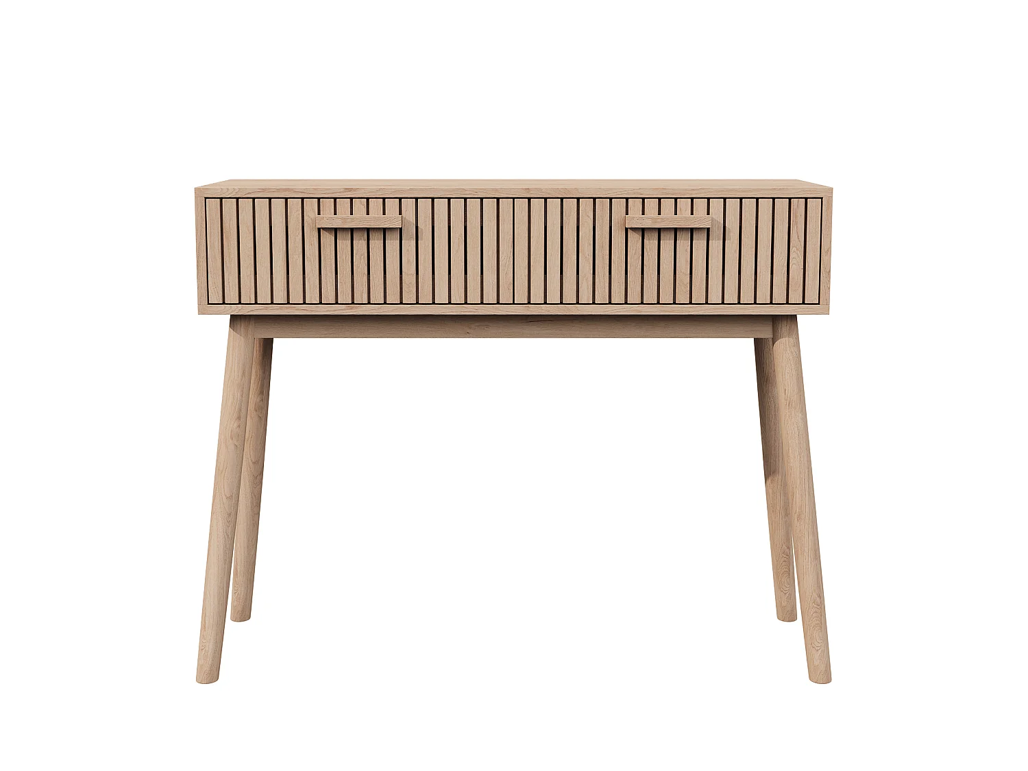 Console Meuble, Console d'entrée avec 2 Tiroirs, Meuble d'Entrée avec Rangement Tables d’Entrée en Bois de Ferme, Style Boho