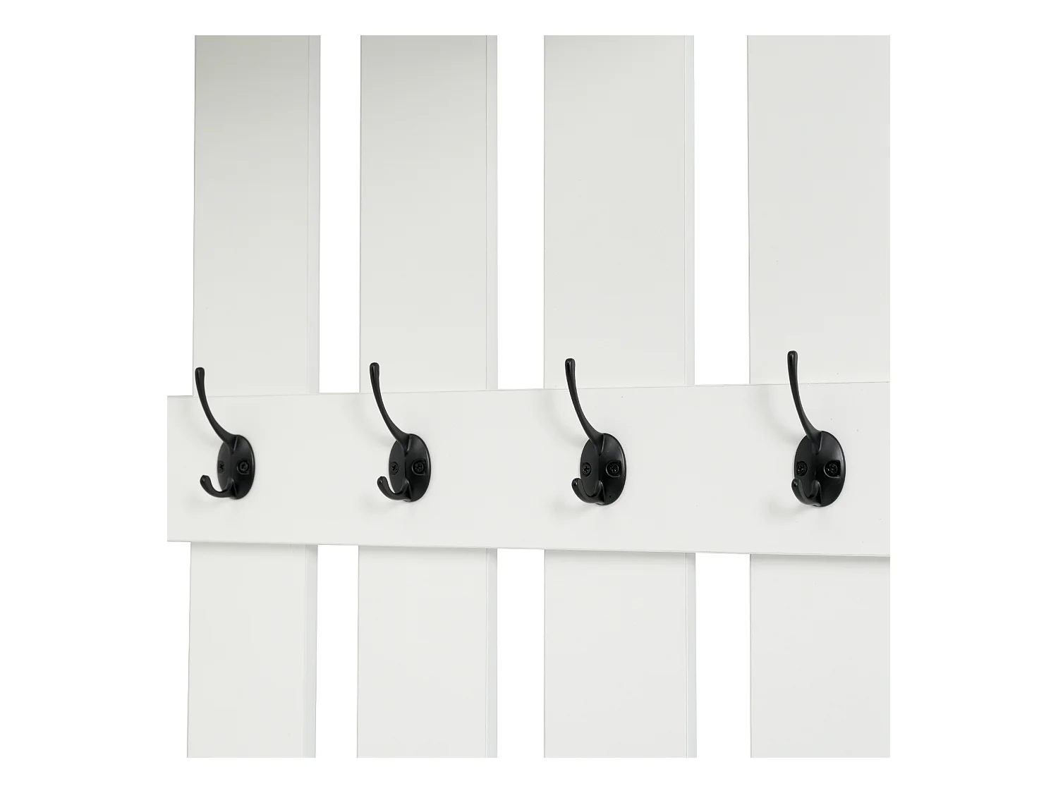 Vestiaire d'entrée moderne 180x37x110cm - avec 2 tiroirs et et 6 portes - avec banc à chaussures et meuble à chaussures - Blanc