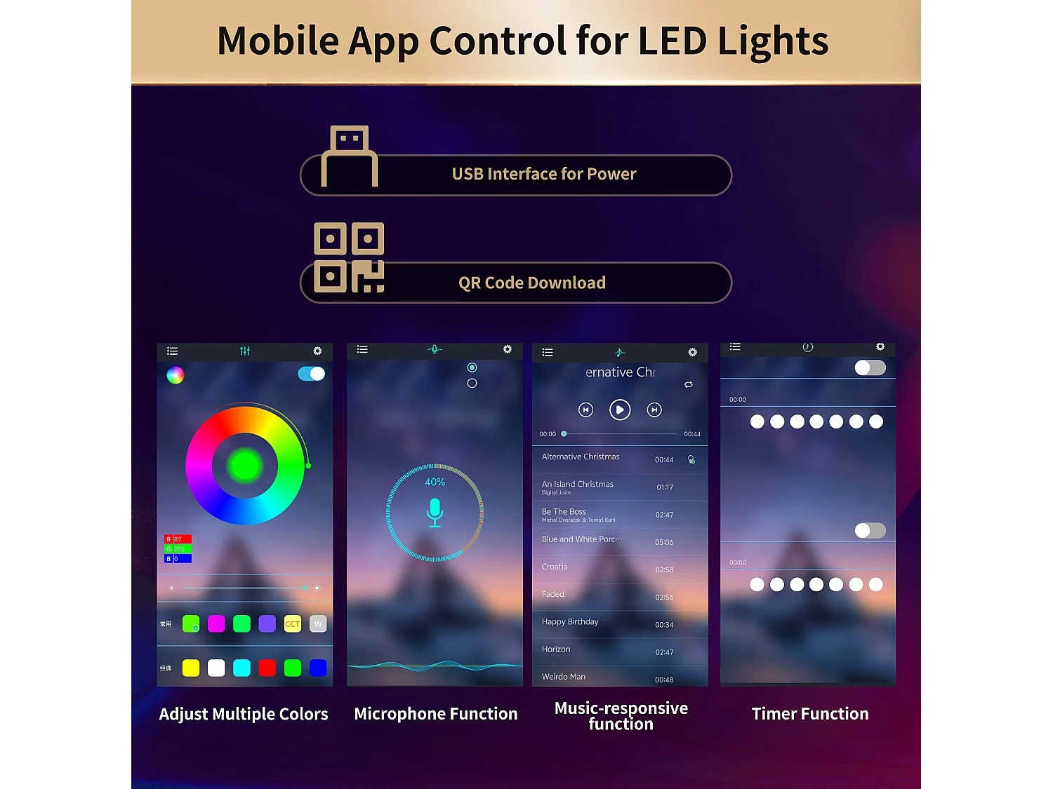 Buffet de cuisine 120x40x180cm - 3 portes + 3 tiroirs - Étagères ouvertes - meuble haut - avec éclairage LED - casier à vin - Noir