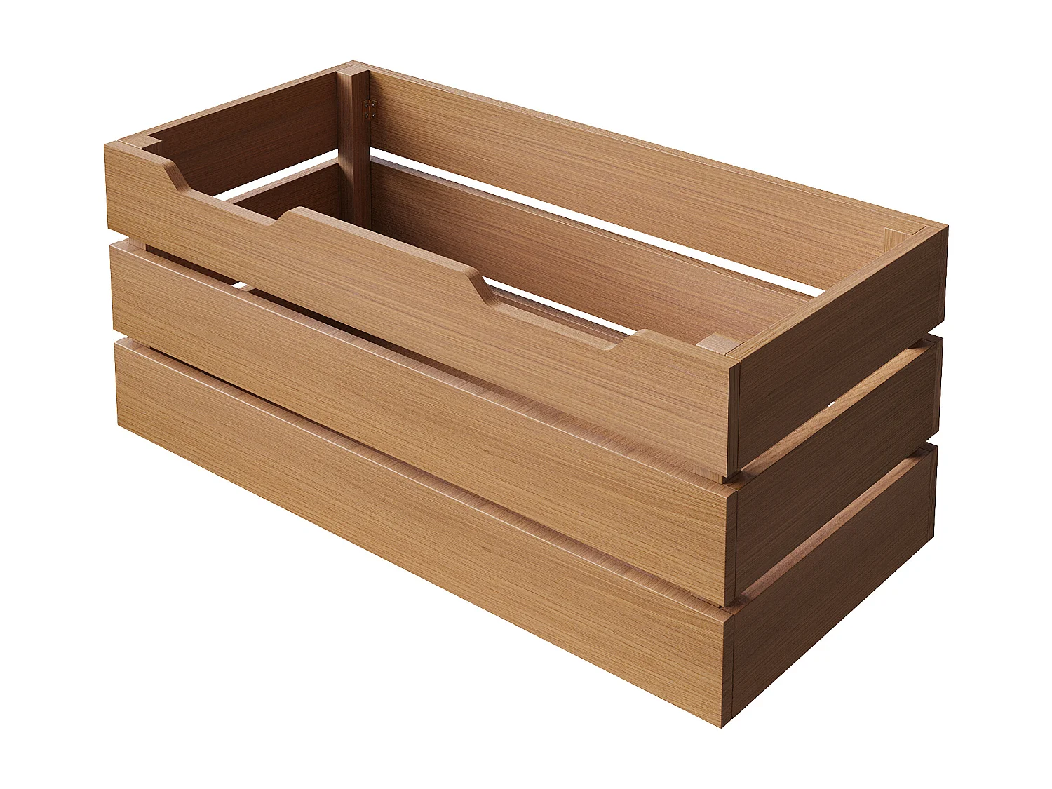 Buffet kuchenny 80x40x140cm - 2 fronty + 2 szuflady - Z wyjmowanym brązowym koszem na przekąski - ​​Biały​