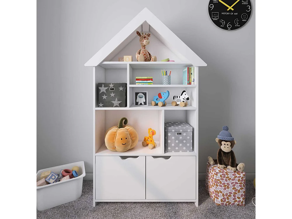 Estante de livros – 103cm x 169cm x 33cm – Branca – MDF