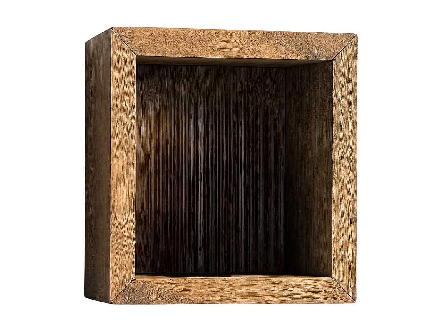 Prateleira Decorativa de Madeira – 14cm x 15cm x 7cm – Preta