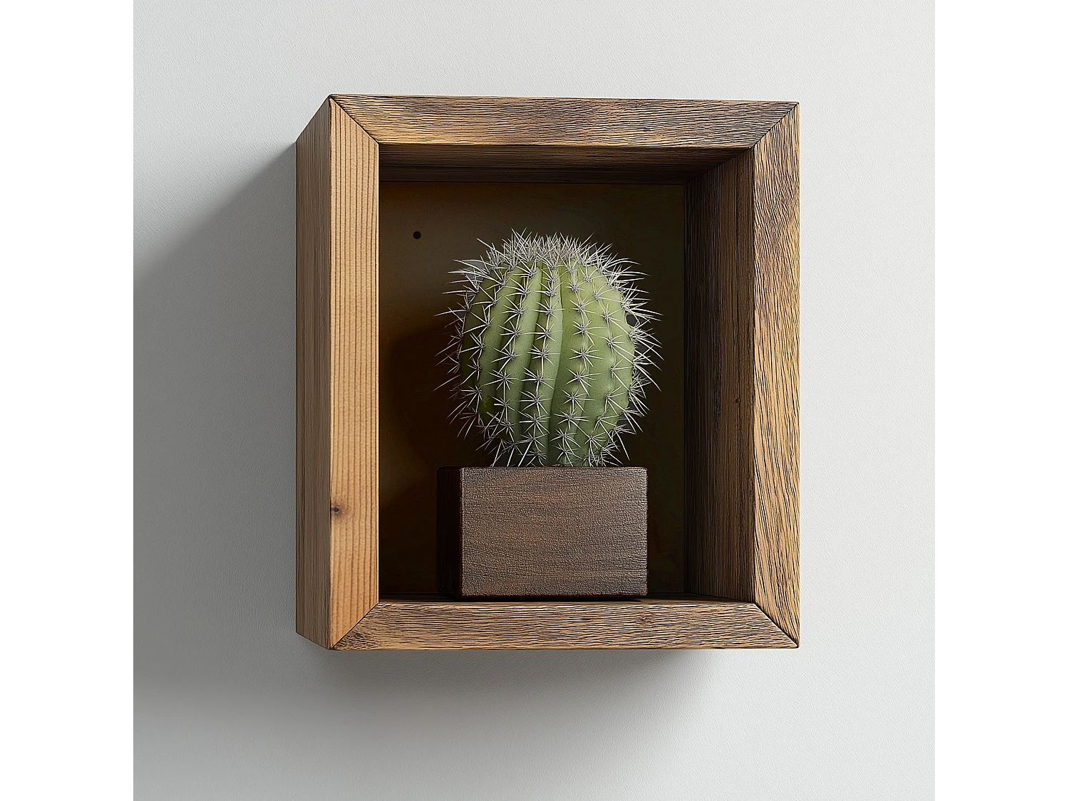 Prateleira Decorativa de Madeira – 14cm x 15cm x 7cm – Preta