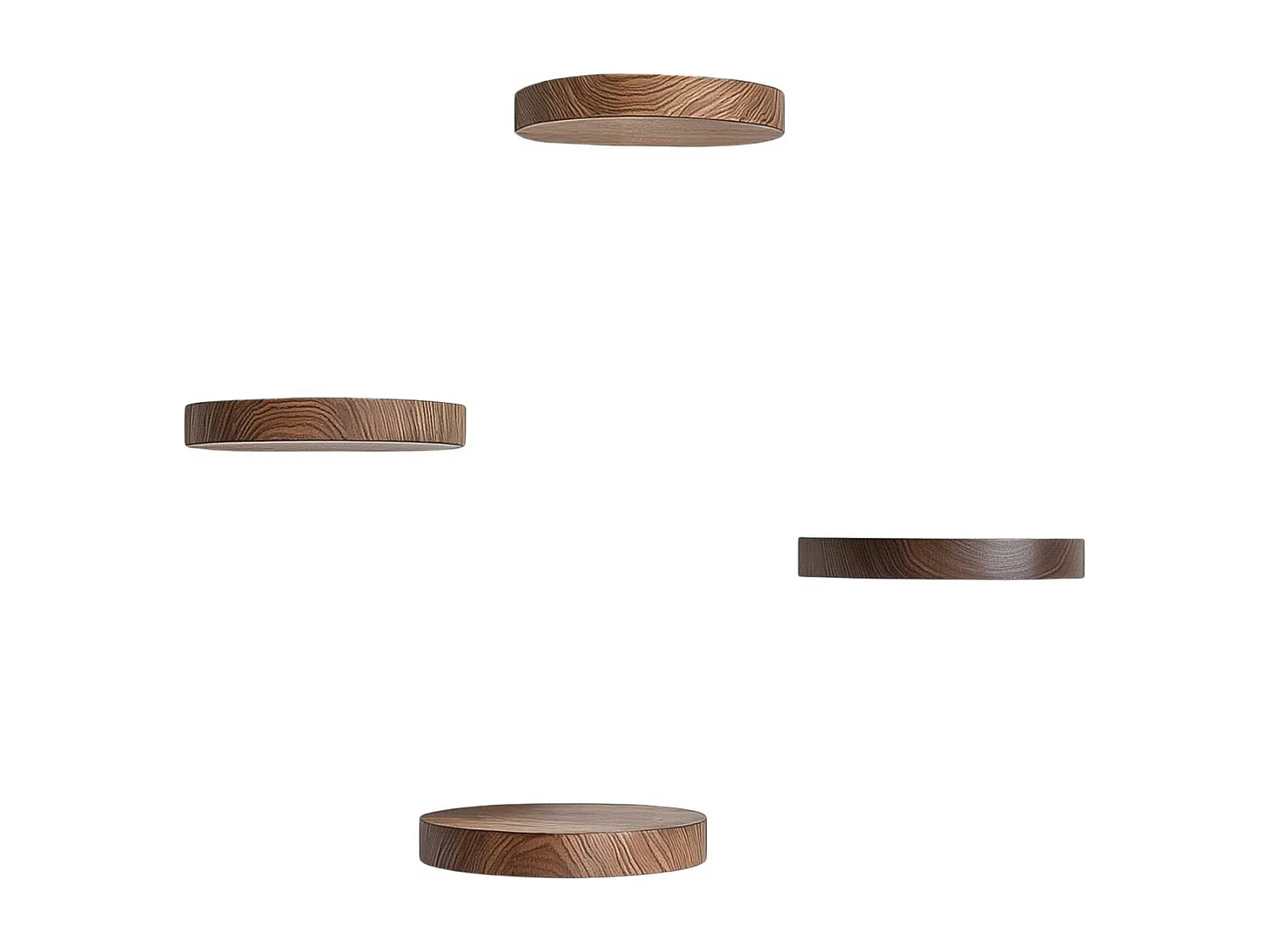 Dekoratives Holzregal - 12 cm - Holz - Massivholz