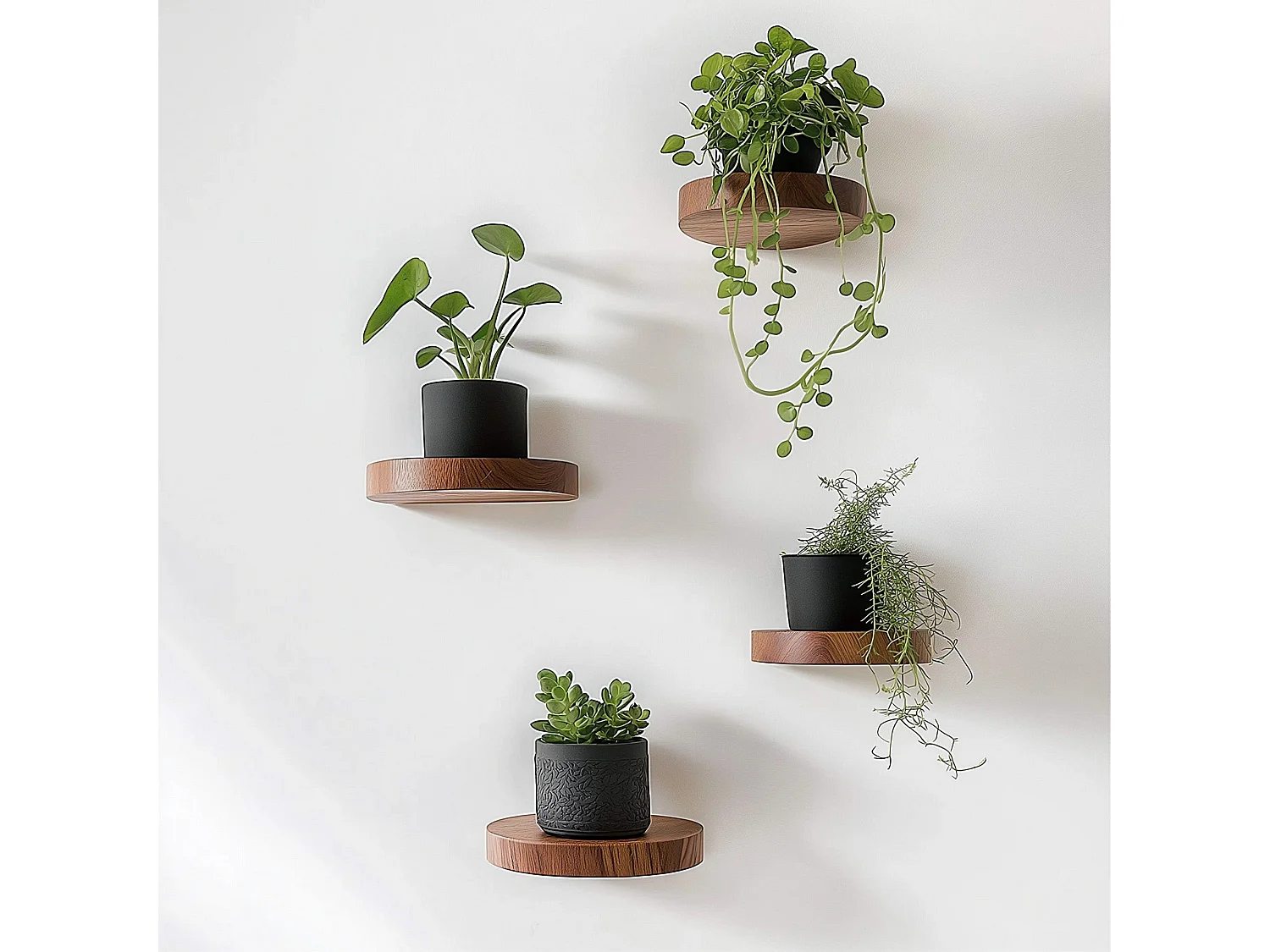 Dekoratives Holzregal - 12 cm - Holz - Massivholz