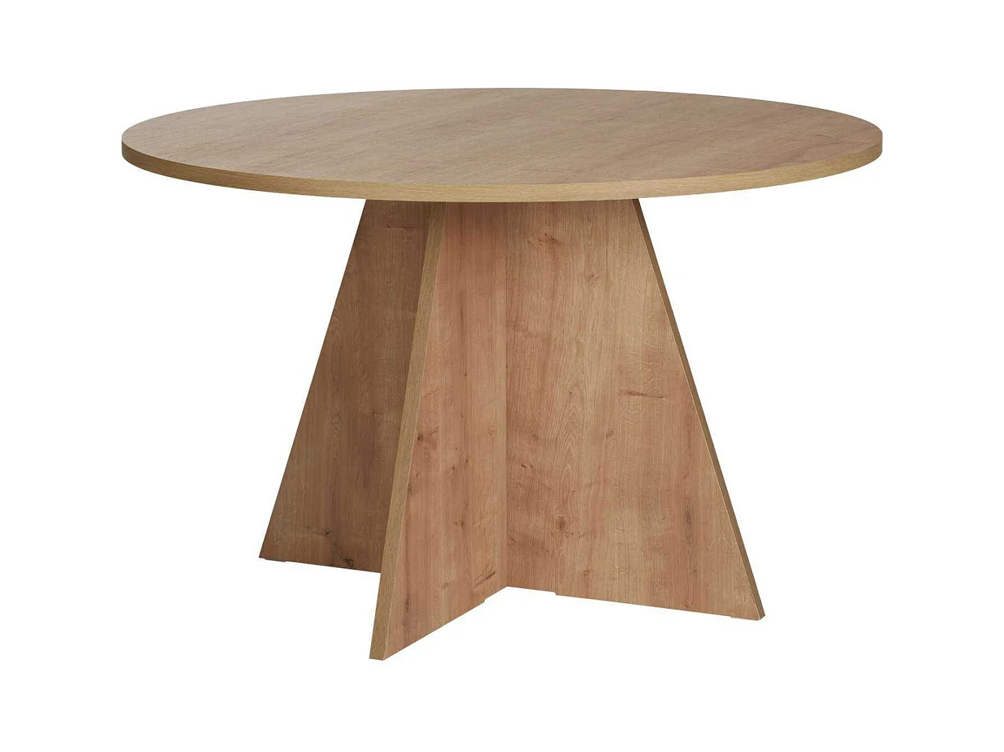 Table à manger ronde en aggloméré Virella