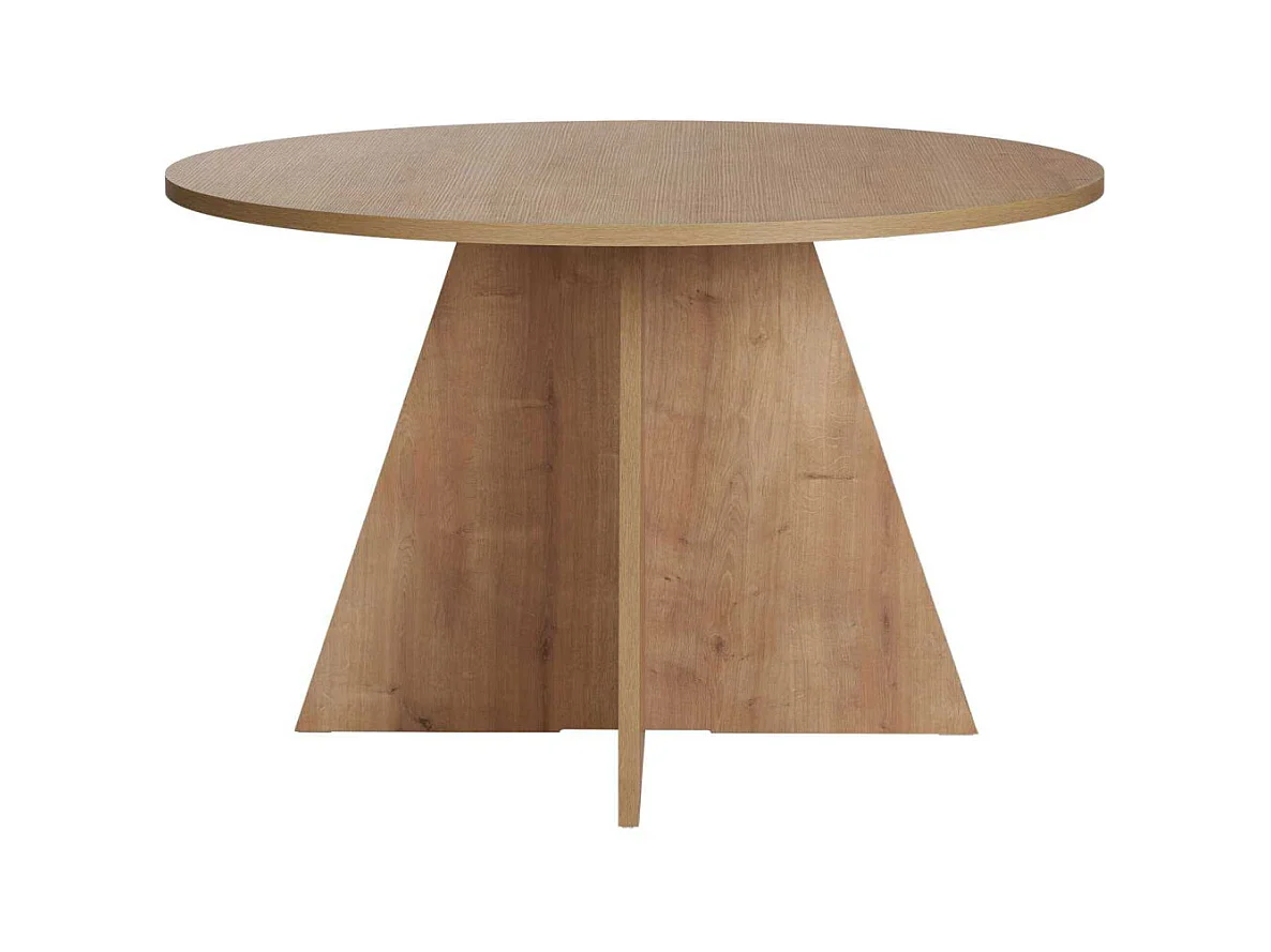 Table à manger ronde en aggloméré Virella