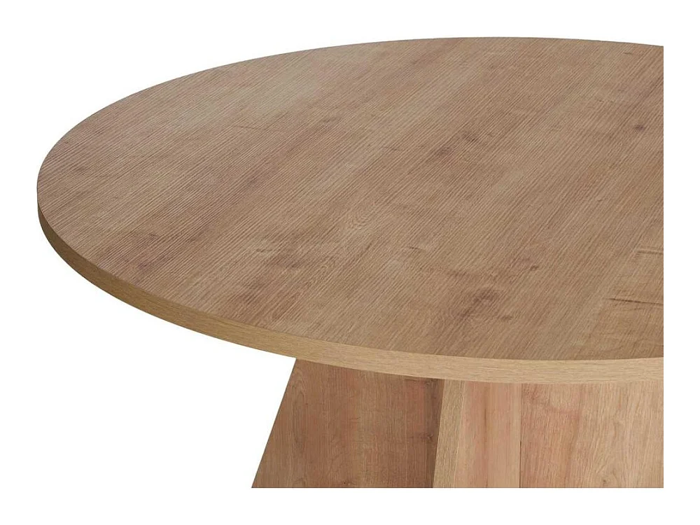 Table à manger ronde en aggloméré Virella