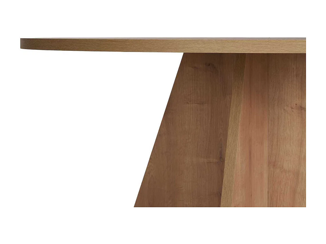 Table à manger ronde en aggloméré Virella