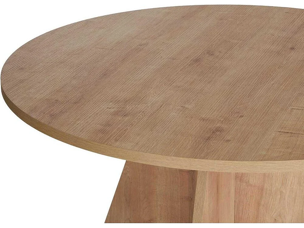 Table à manger ronde en aggloméré Virella