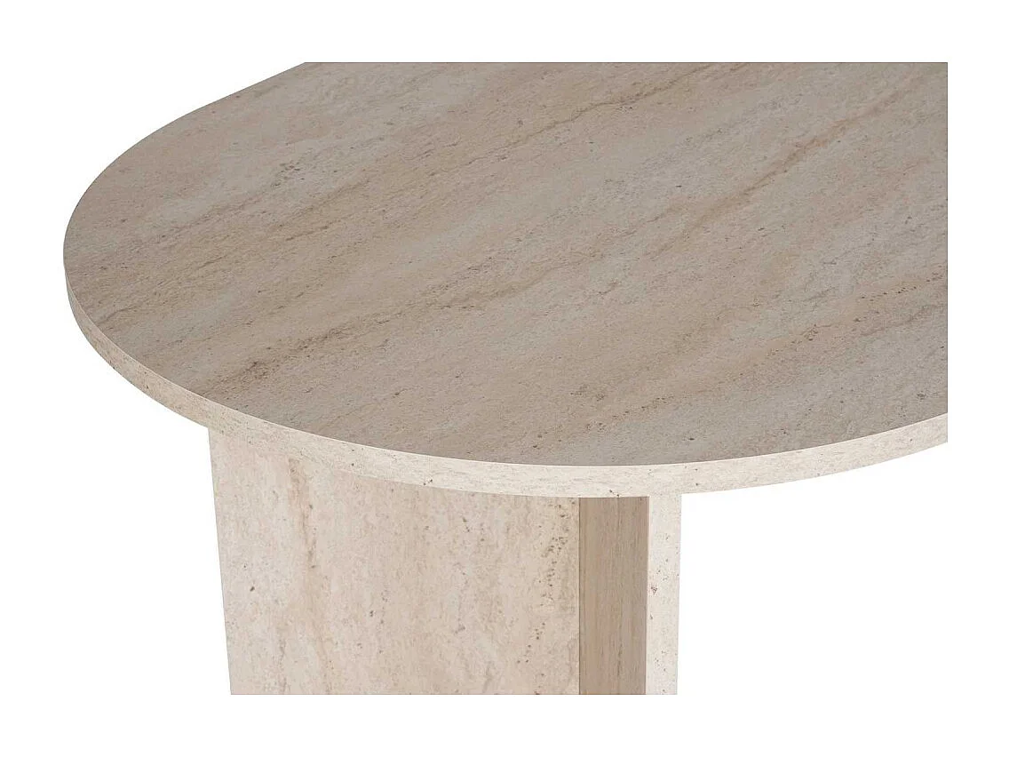Mesa de comedor – 180 cm x 75 cm x 89,5 cm – Travertino – MDF