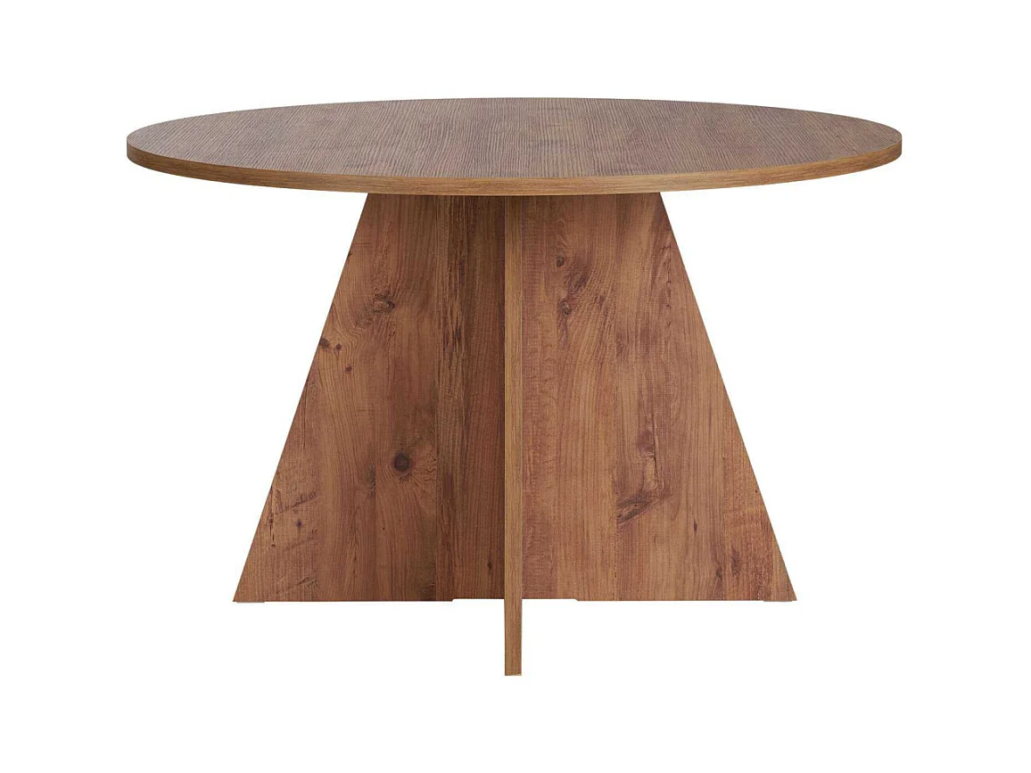 Table à manger ronde en aggloméré Virella