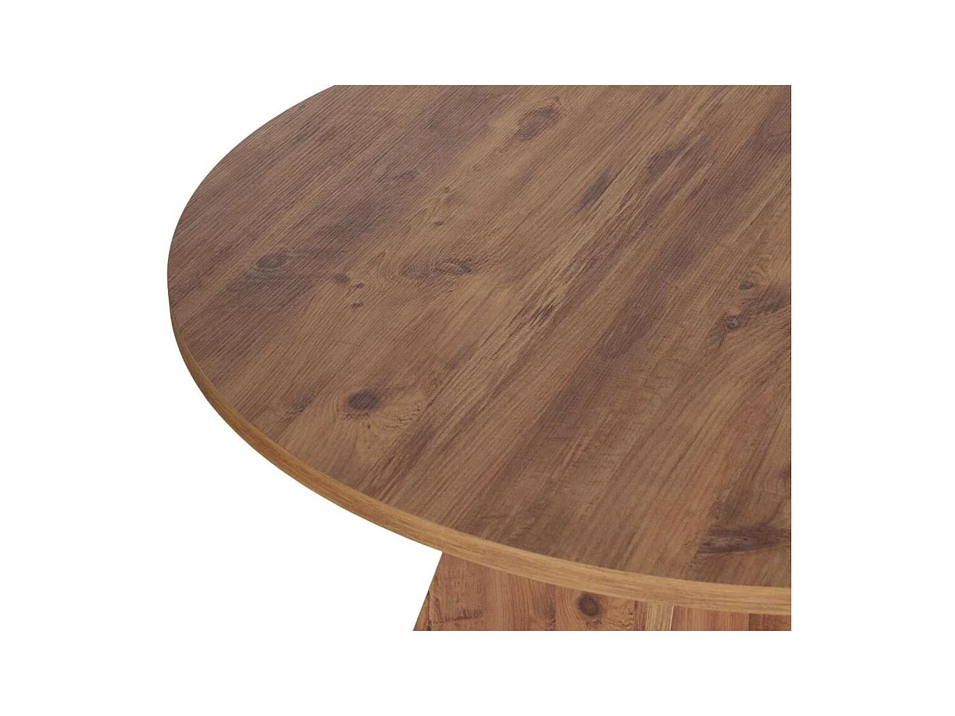 Table à manger ronde en aggloméré Virella