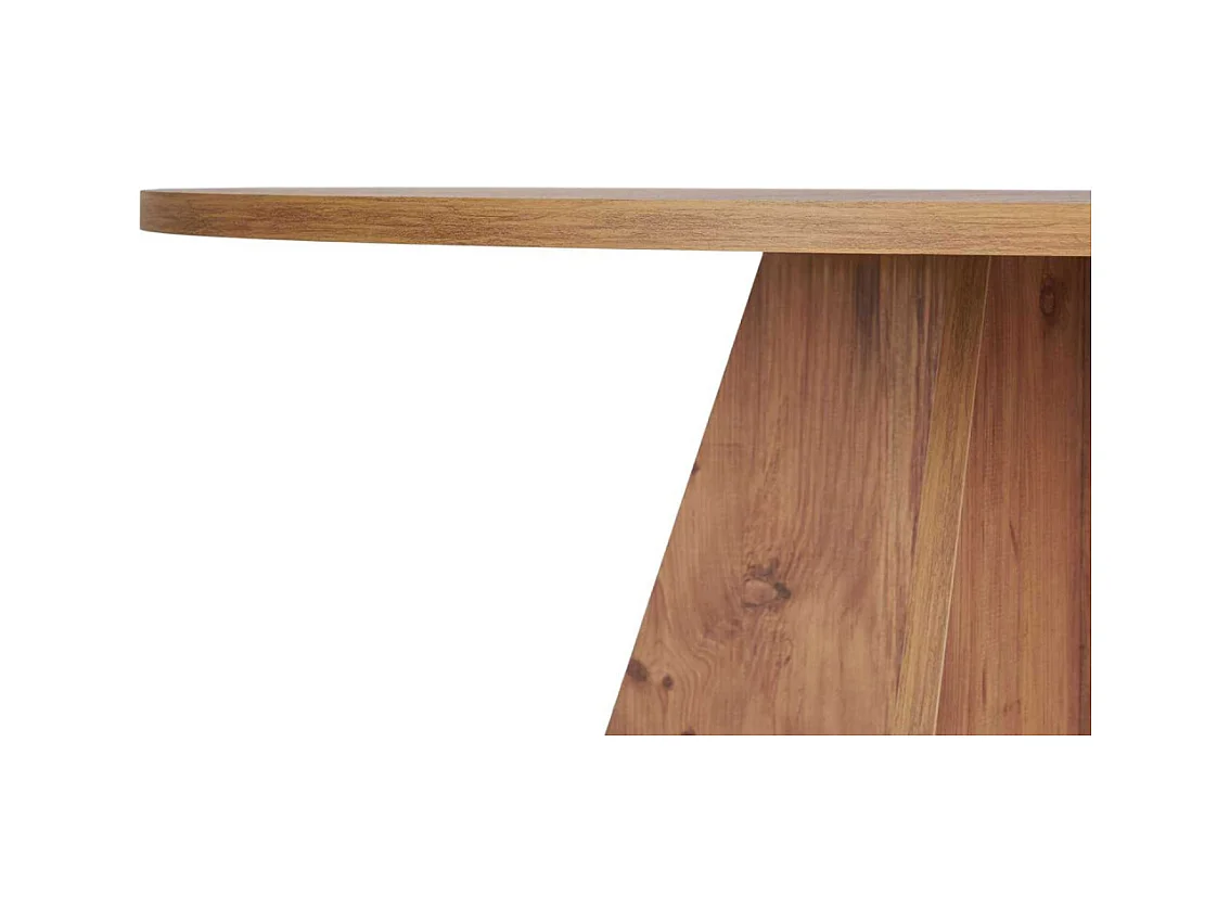 Table à manger ronde en aggloméré Virella