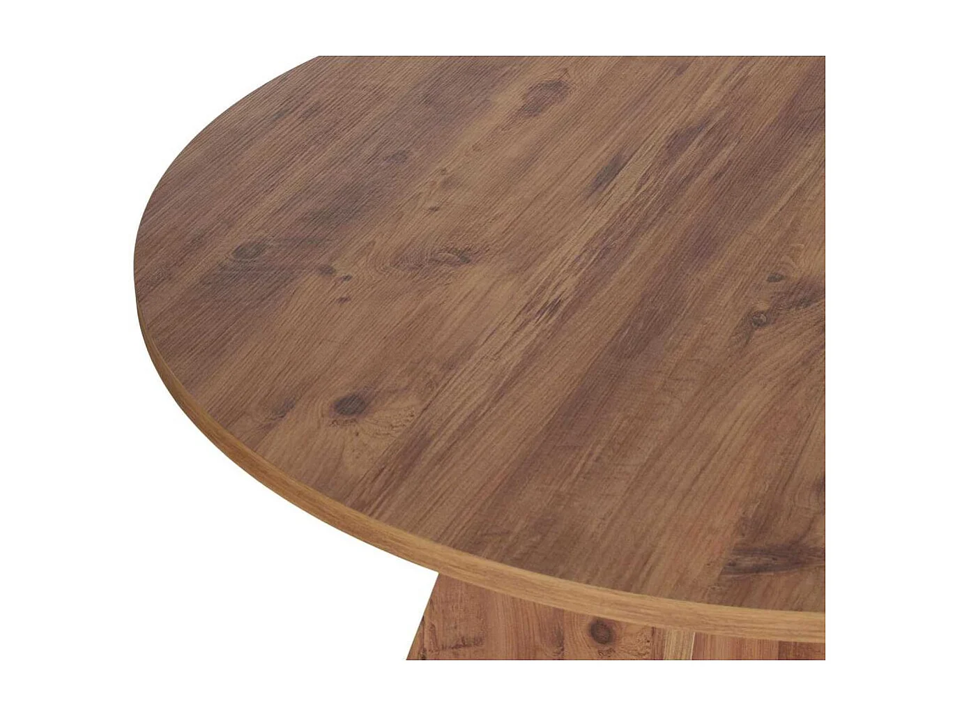 Table à manger ronde en aggloméré Virella