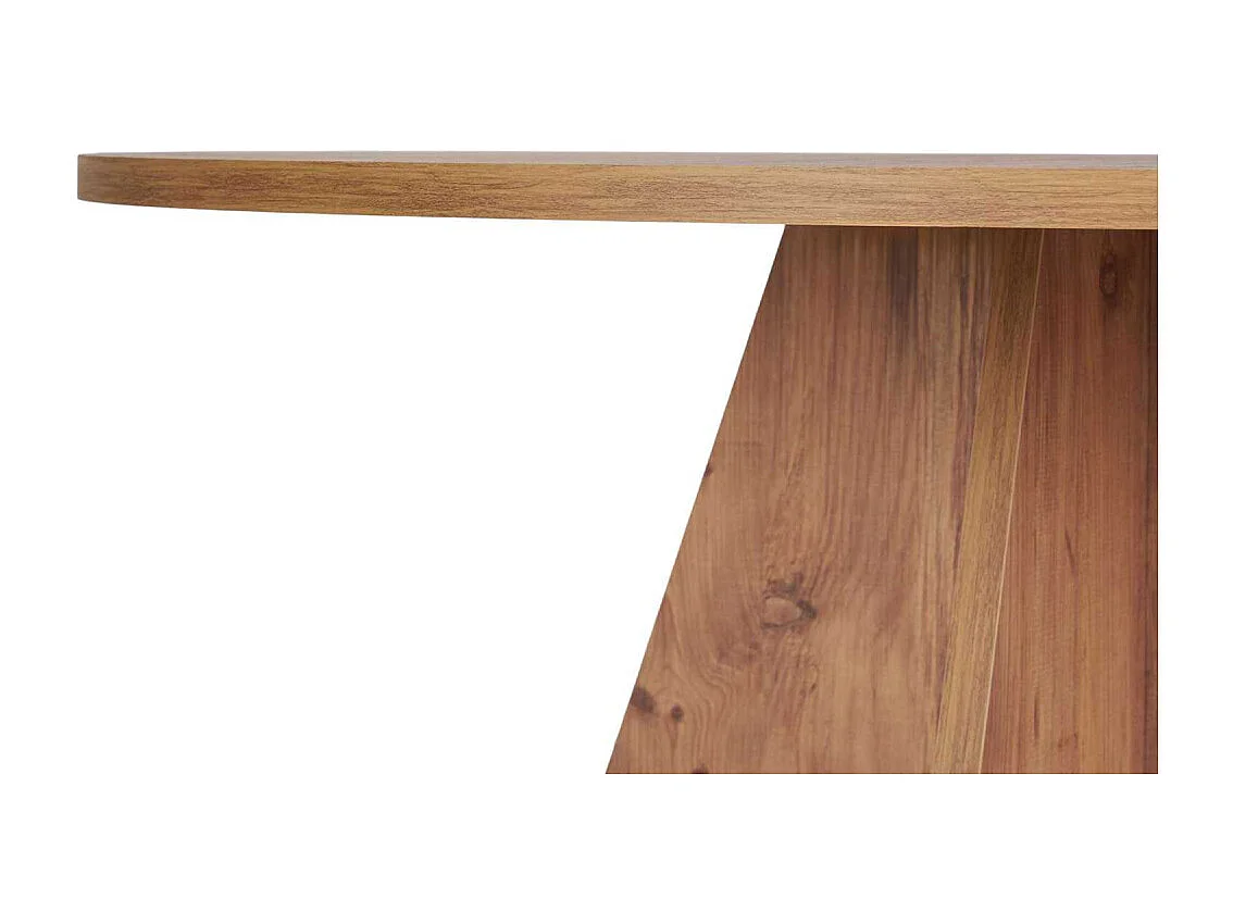 Table à manger ronde en aggloméré Virella