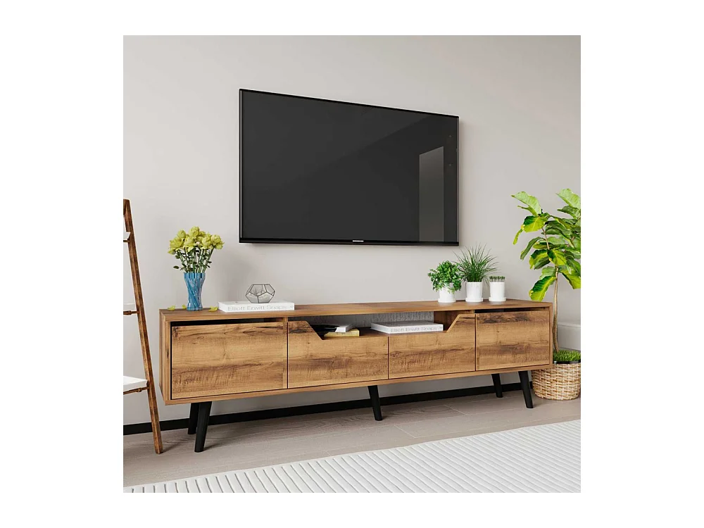 Meuble TV en aggloméré 180 x 29.8 x 48 cm Roma