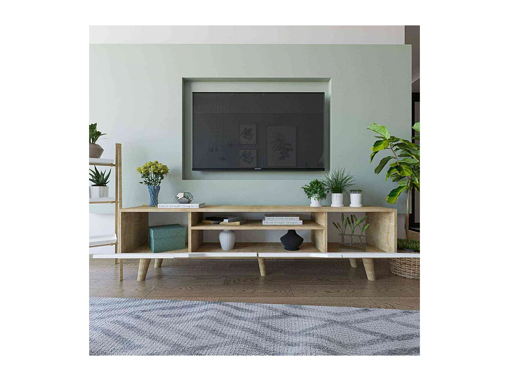 Meuble TV en aggloméré 180 x 29.8 x 48 cm Roma