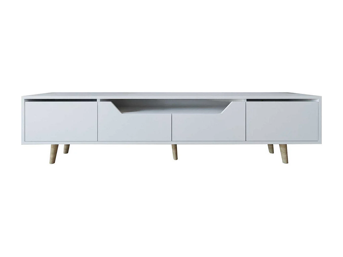 Mueble de TV – 180 cm – Blanco – Aglomerado