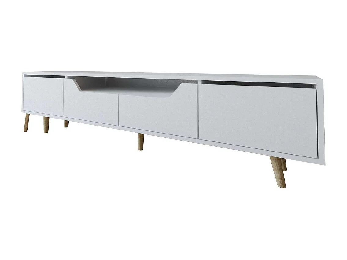 Mueble de TV – 180 cm – Blanco – Aglomerado