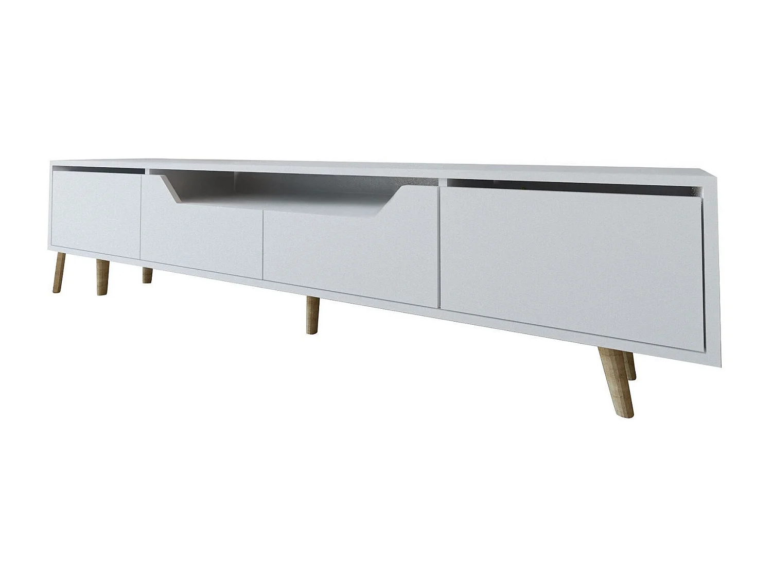 Mueble de TV – 180 cm – Blanco – Aglomerado