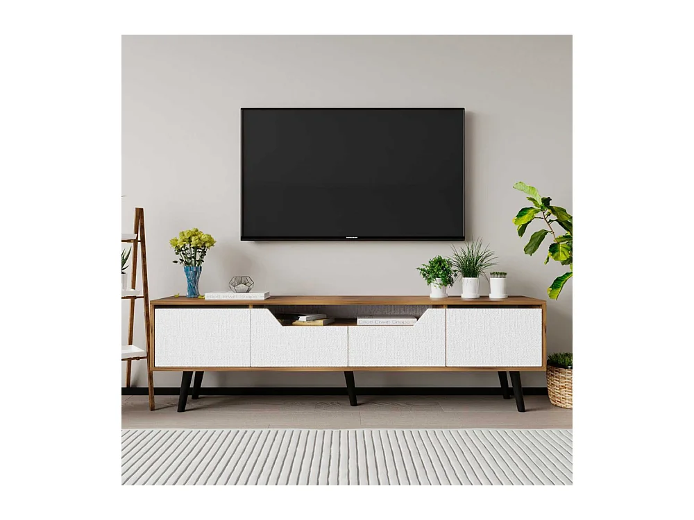 Meuble TV en aggloméré 180 x 29.8 x 48 cm Roma