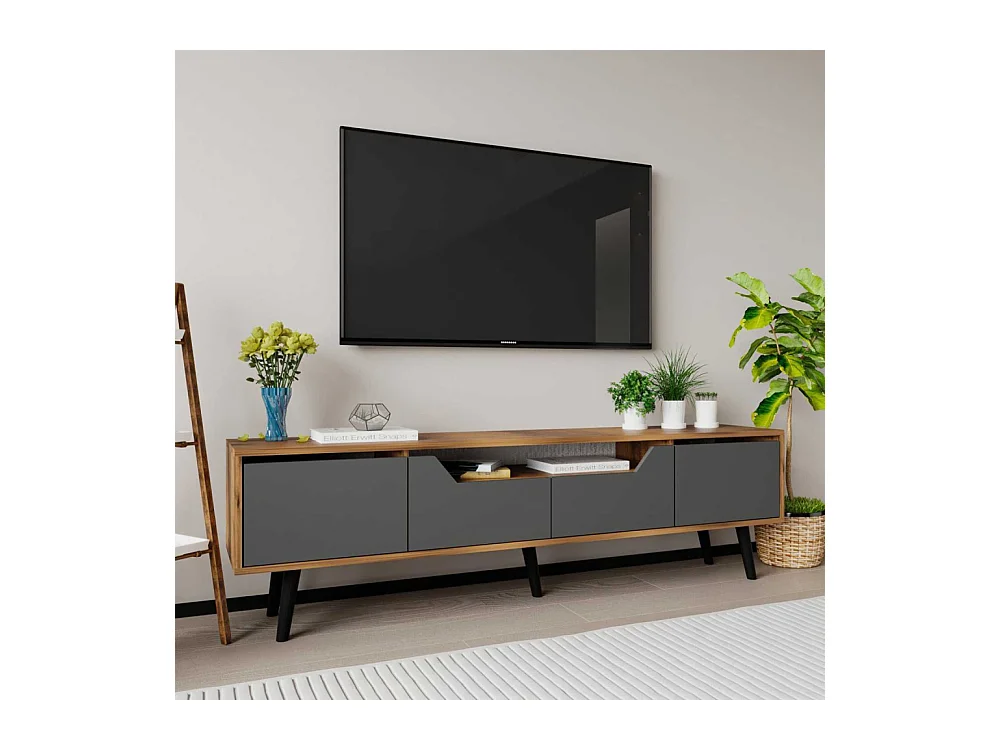 Meuble TV en aggloméré 180 x 29.8 x 48 cm Roma