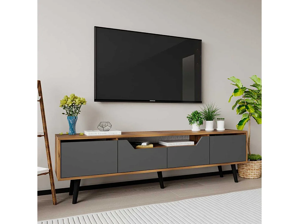 Meuble TV en aggloméré 180 x 29.8 x 48 cm Roma