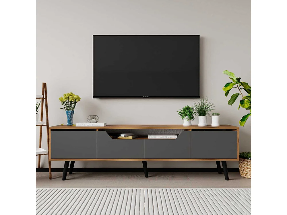 Meuble TV en aggloméré 180 x 29.8 x 48 cm Roma