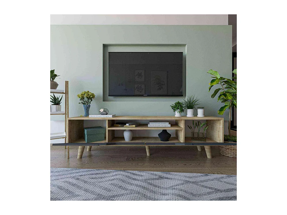 Meuble TV en aggloméré 180 x 29.8 x 48 cm Roma