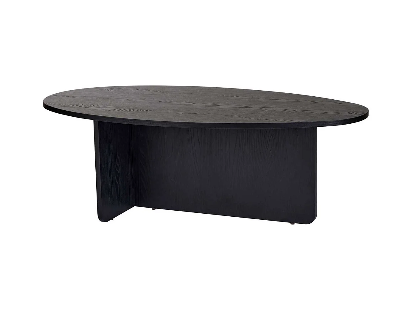 Table basse ovale en aggloméré Orba