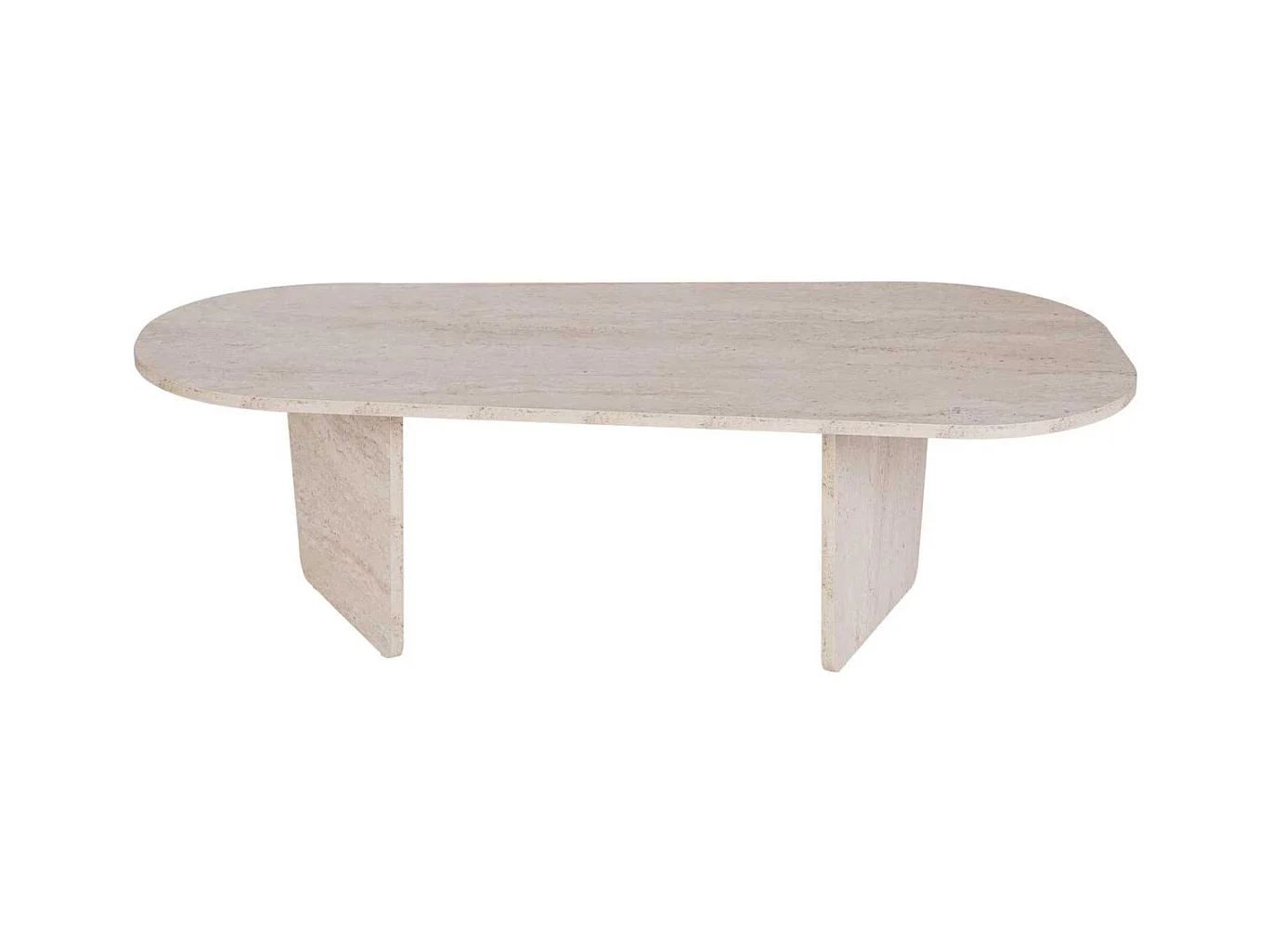 Table basse ovale en aggloméré Ovalis