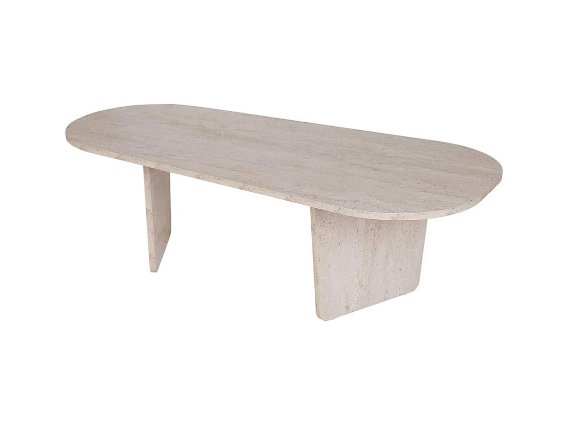 Table basse ovale en aggloméré Ovalis