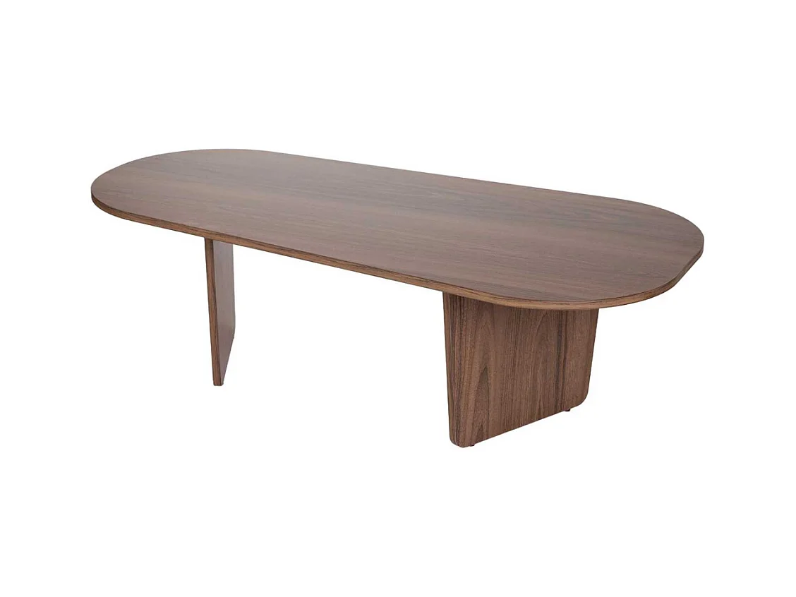 Table basse ovale en aggloméré Ovalis