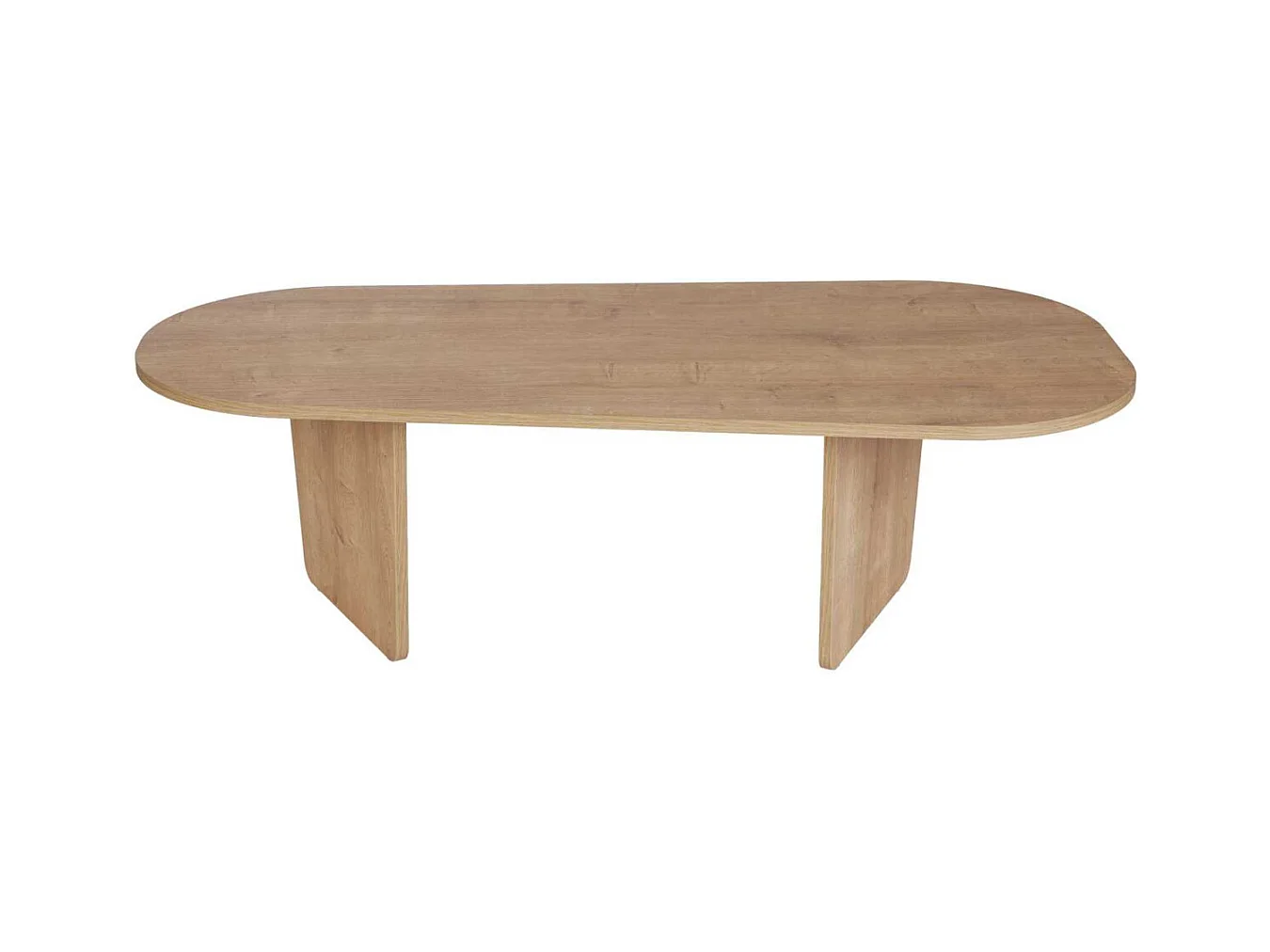 Table basse ovale en aggloméré Ovalis