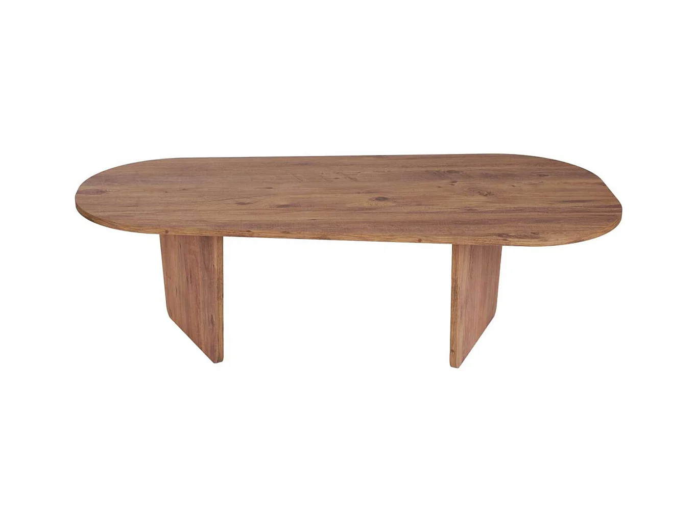 Table basse ovale en aggloméré Ovalis