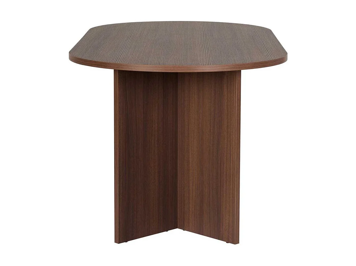 Mesa de comedor de nogal – 180 cm x 75 cm x 89,5 cm – Nogal – MDF con revestimiento de melamina