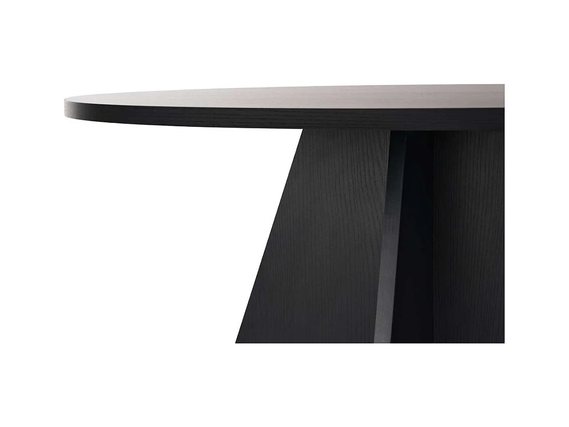 Table à manger ronde en aggloméré Virella