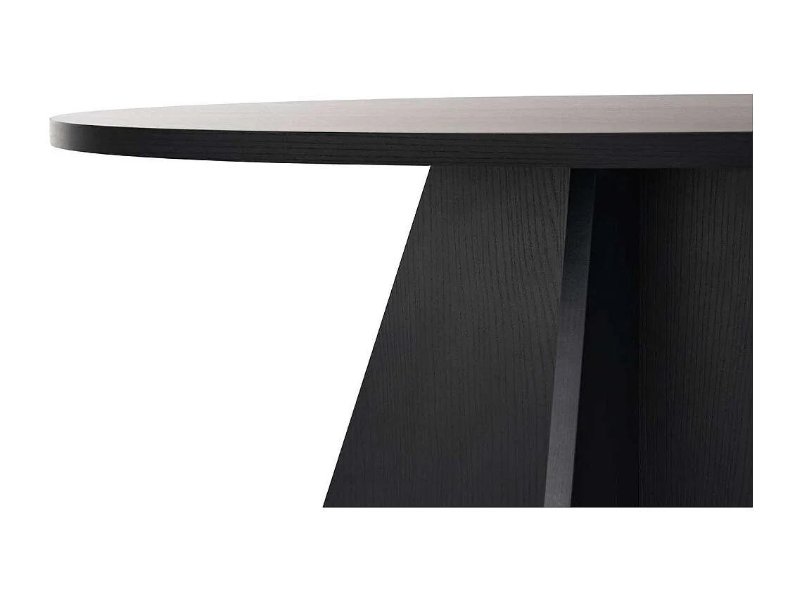 Table à manger ronde en aggloméré Virella