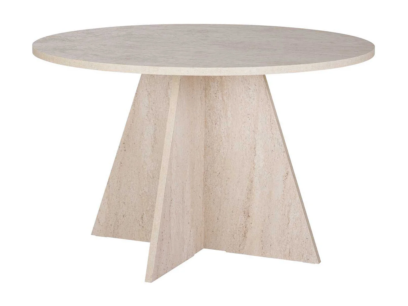 Table à manger ronde en aggloméré Virella