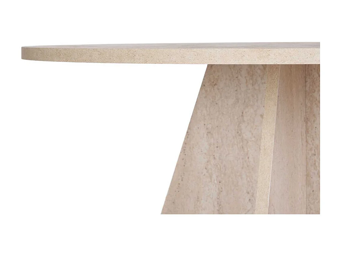 Table à manger ronde en aggloméré Virella