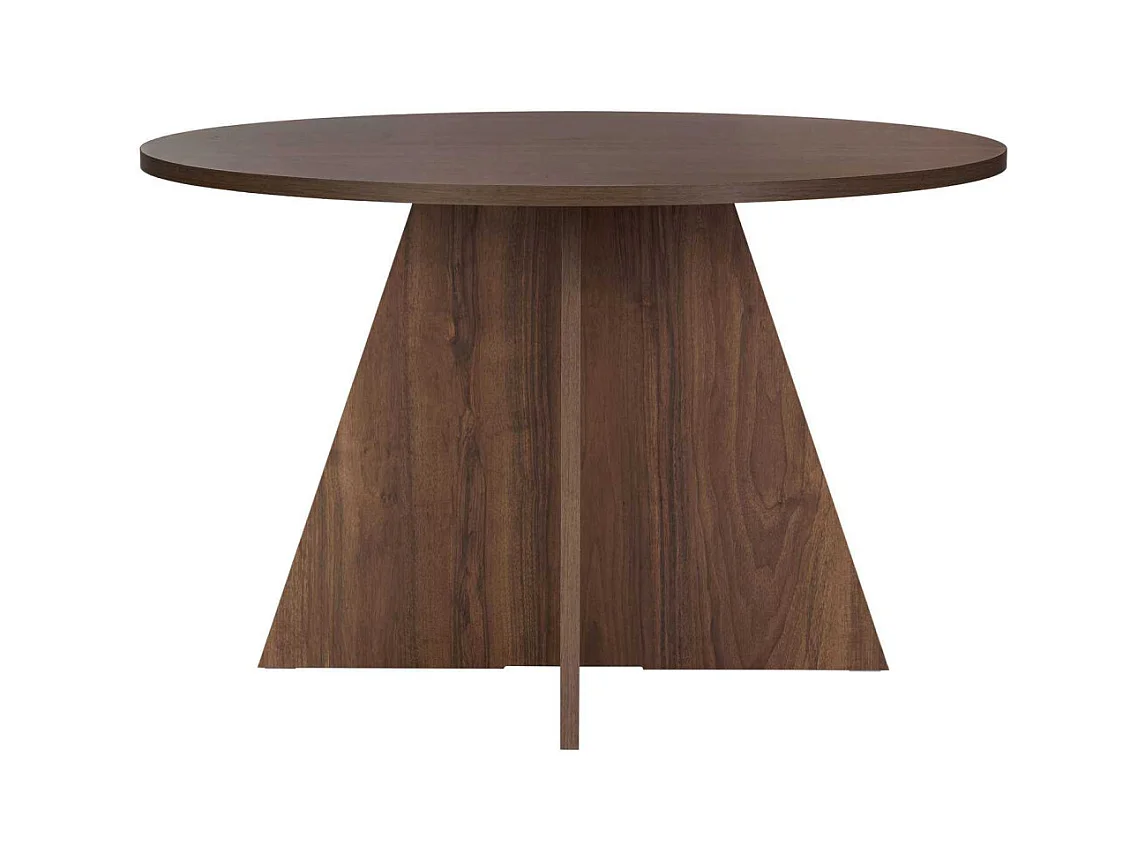 Table à manger ronde en aggloméré Virella