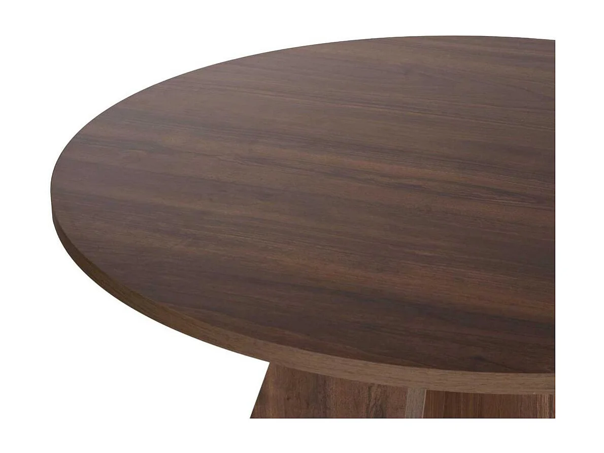 Table à manger ronde en aggloméré Virella