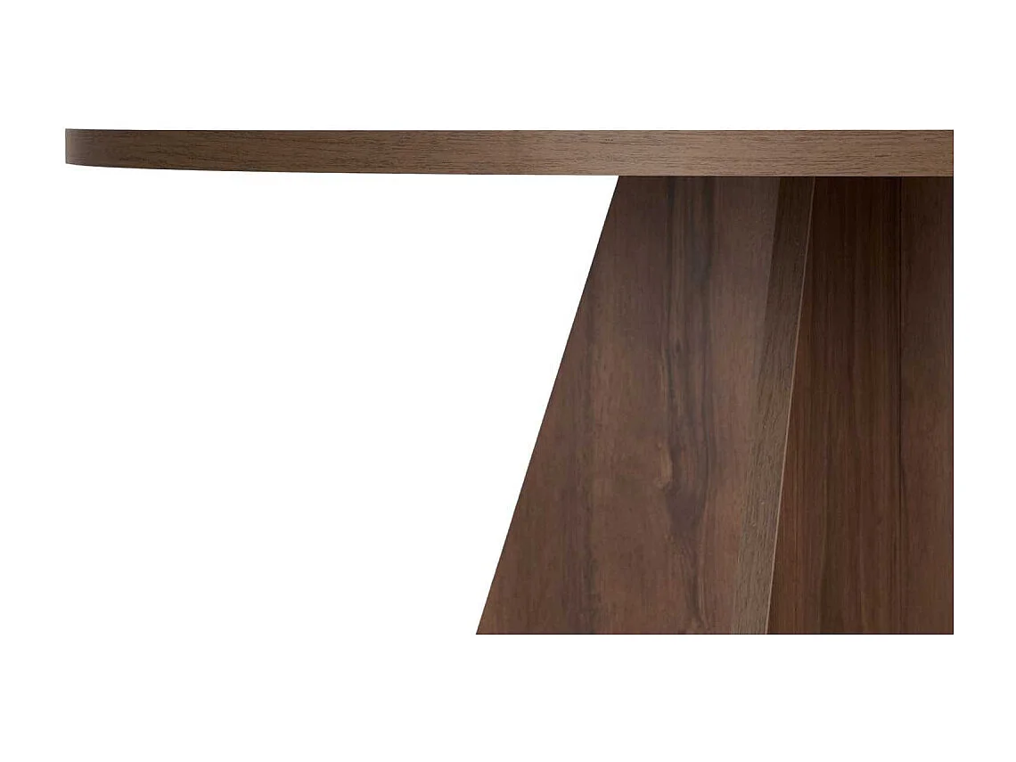 Table à manger ronde en aggloméré Virella