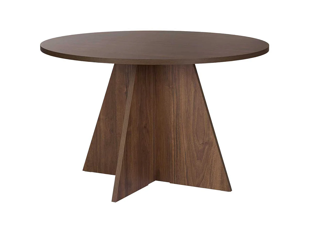 Table à manger ronde en aggloméré Virella