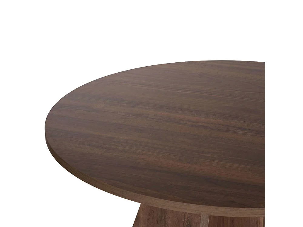Table à manger ronde en aggloméré Virella