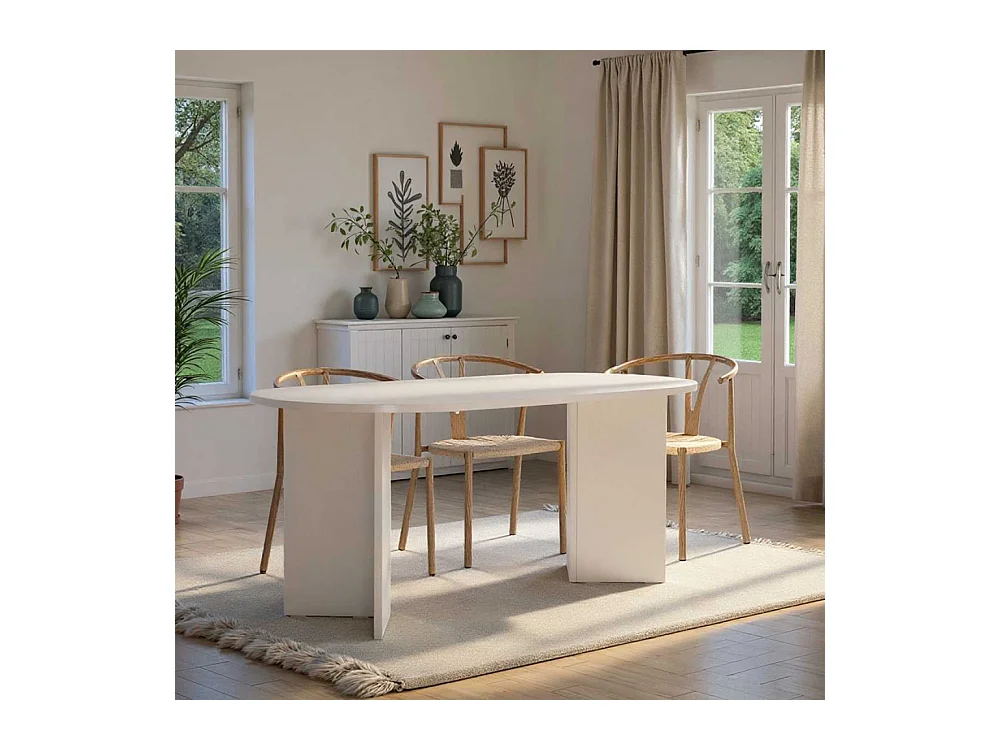 Table de repas en aggloméré Sablin