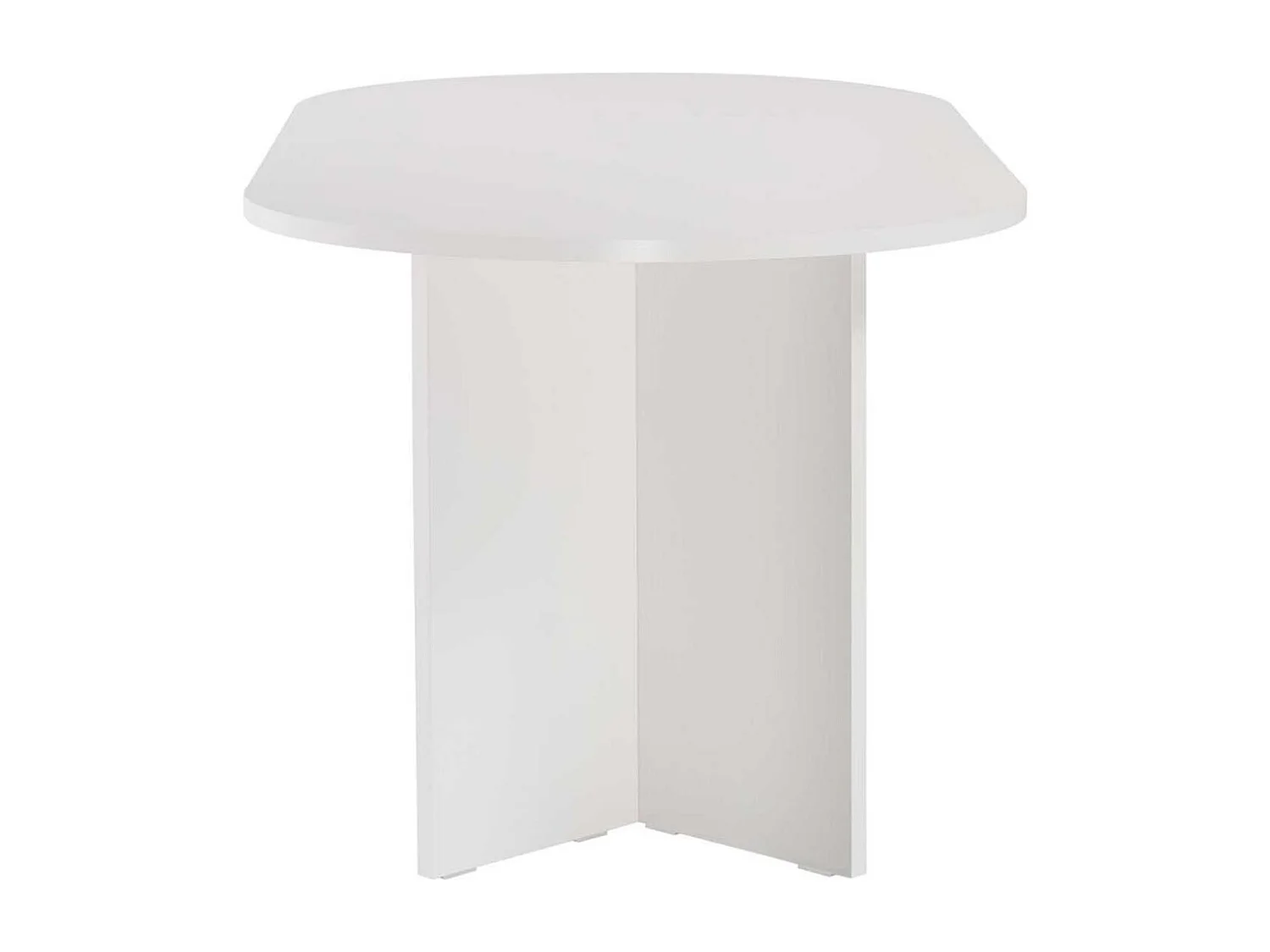 Eettafel – 180 cm x 75 cm x 89,5 cm – Wit hout – Spaanplaat