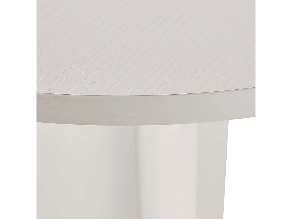 Mesa de comedor – 180 cm x 75 cm x 89,5 cm – Madera blanca – Tablero de partículas