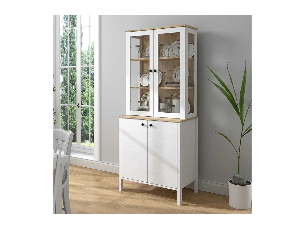 Meuble de rangement en aggloméré Frannie Modèle 2 : 83 x 47 x 194 cm